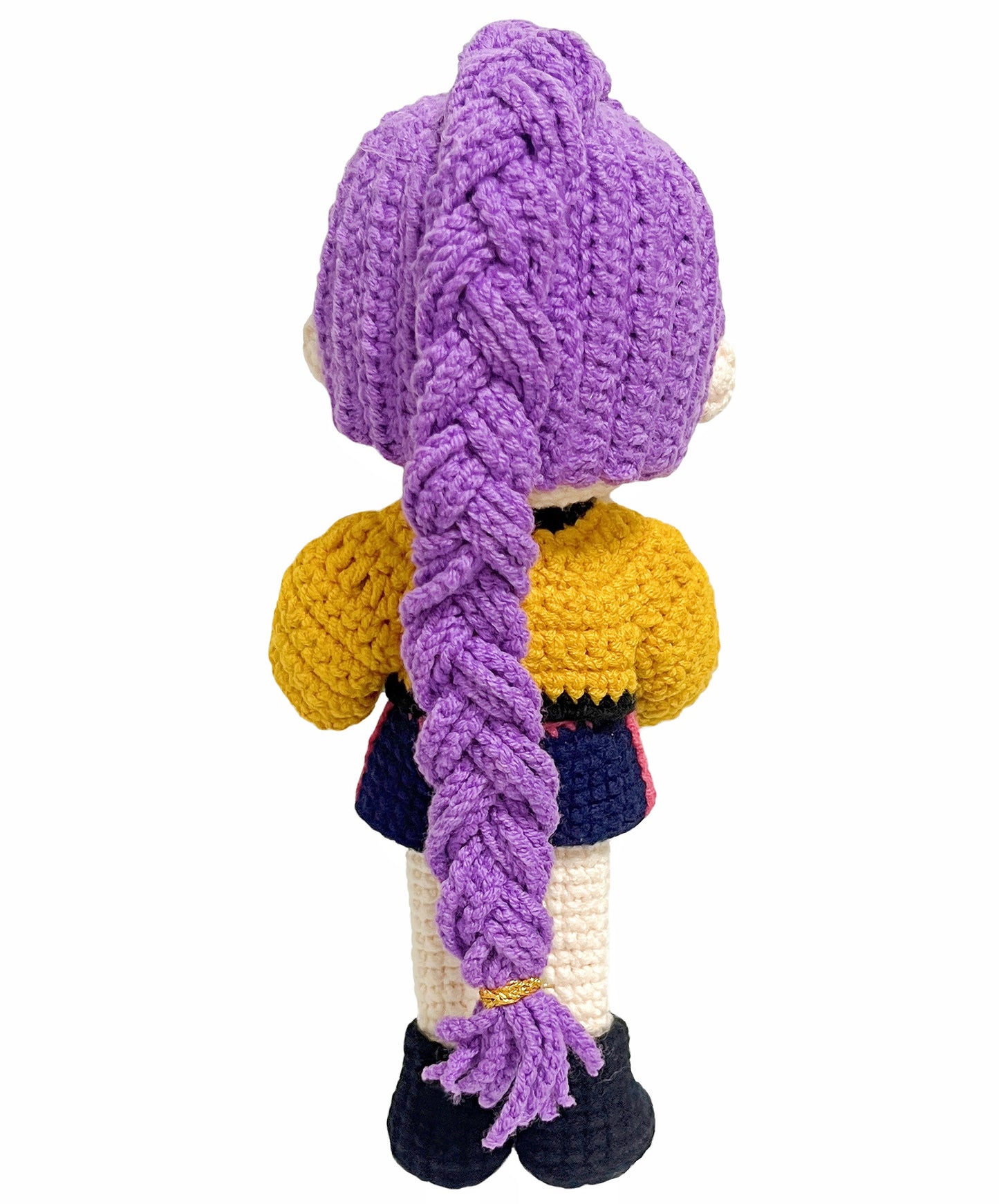K-pop Dolls Gift for Fans Women Men,7 Inch Handmade Crochet Plush Hunter Doll,Movie Anime Theme Perfect Christmas and Birthdays Toy Gift for Kpop RPD,Girls Fans,Music Festivals