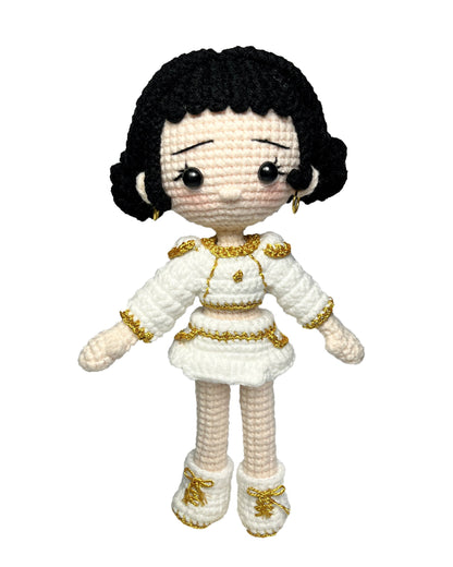 K-pop Dolls Gift for Fans Women Men,7 Inch Handmade Crochet Plush Hunter Doll,Movie Anime Theme Perfect Christmas and Birthdays Toy Gift for Kpop RPD,Girls Fans,Music Festivals