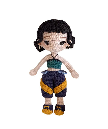 K-pop Dolls Gift for Fans Women Men,7 Inch Handmade Crochet Plush Hunter Doll,Movie Anime Theme Perfect Christmas and Birthdays Toy Gift for Kpop RPD,Girls Fans,Music Festivals