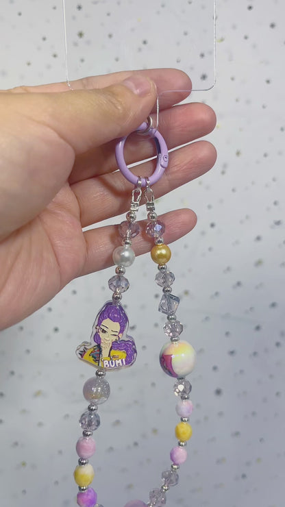 k-pop Phone Charm, Anti-Theft Phone Wrist Strap Cellphone Charms Strap